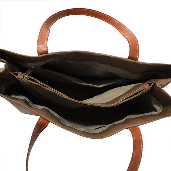 拉鍊隔層手提袋