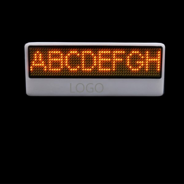LED螢幕閃爍可打字徽章