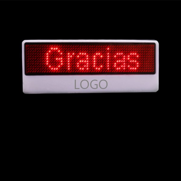 LED螢幕閃爍可打字徽章