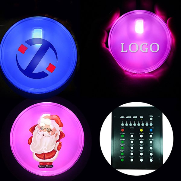 LED可遙控發光胸章