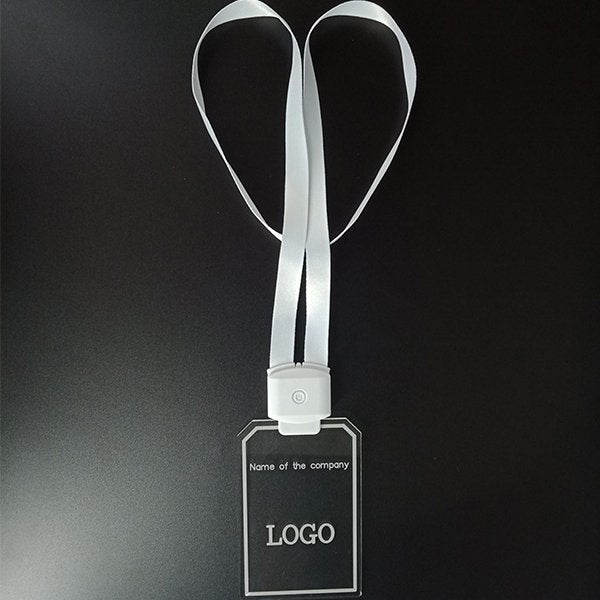 LED壓克力雷雕掛繩徽章