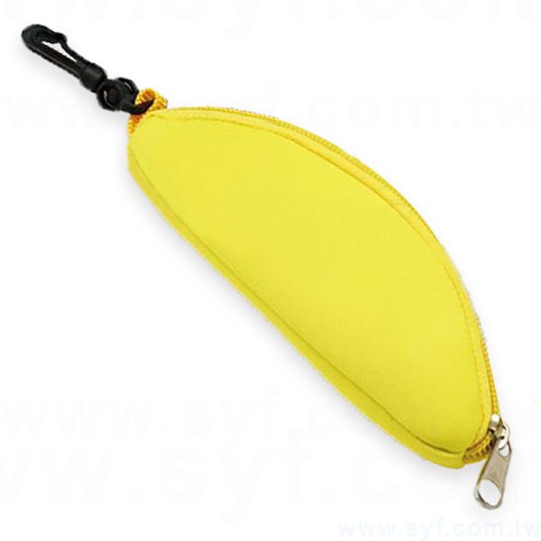 單色印刷尼龍袋-尼龍材質加掛勾平面收納包-可加LOGO客製化印刷