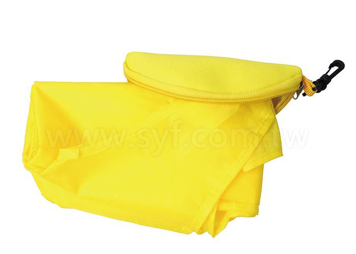 單色印刷尼龍袋-尼龍材質加掛勾平面收納包-可加LOGO客製化印刷