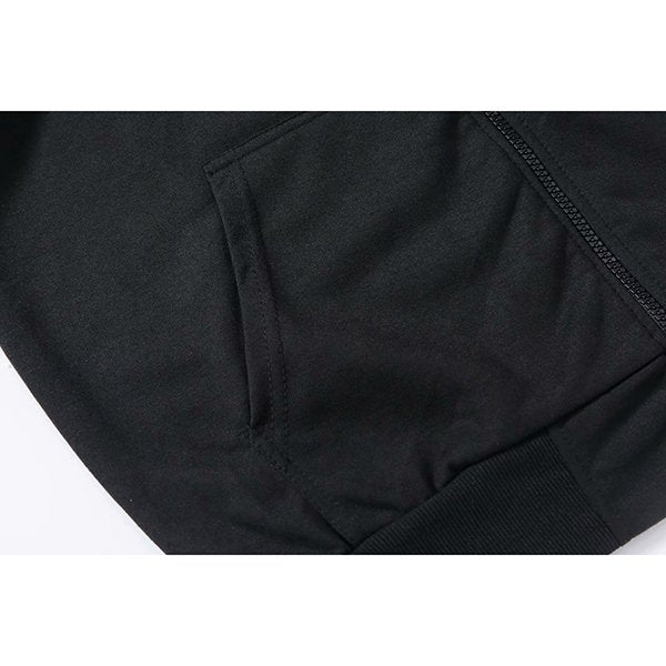 棉質連帽外套-含帽繩