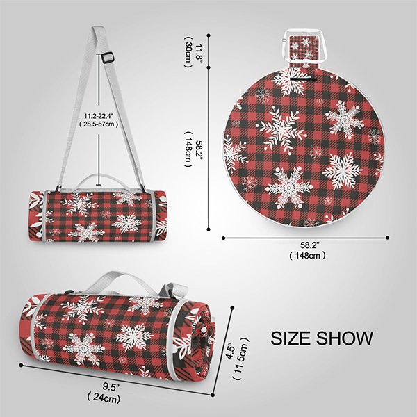 圓筒式戶外用可肩背毛毯-帆布毯