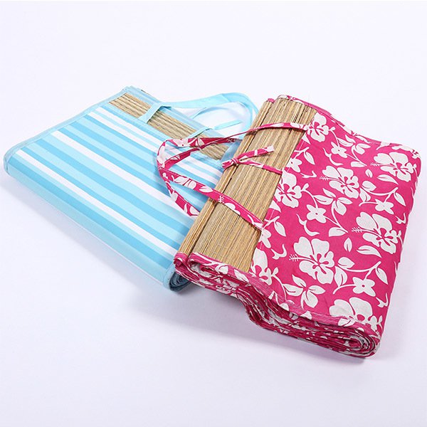 綁繩戶外用毛毯-草編毯