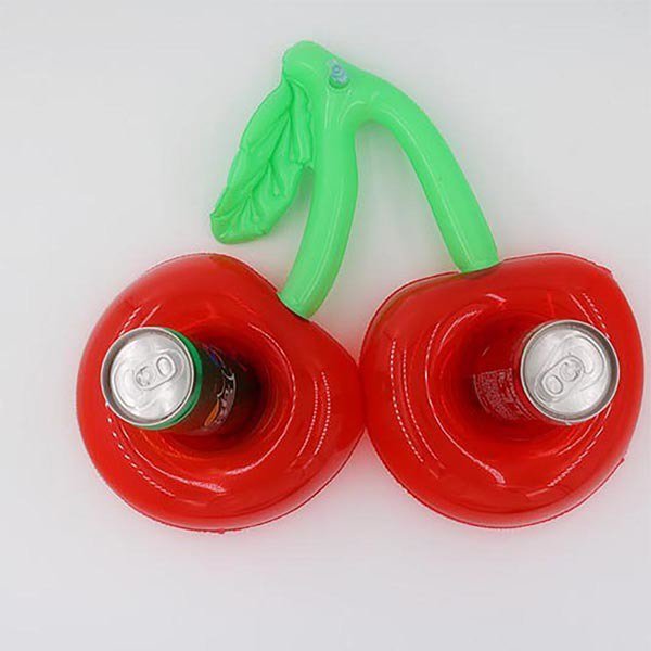 櫻桃造型雙孔充氣杯架