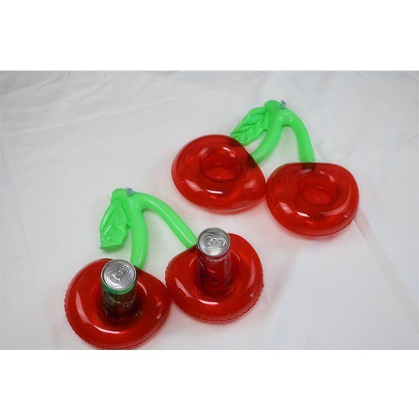 櫻桃造型雙孔充氣杯架