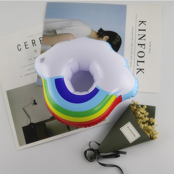 彩虹造型充氣杯架