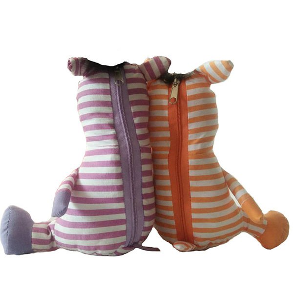 斑馬造型拉鍊式收納袋