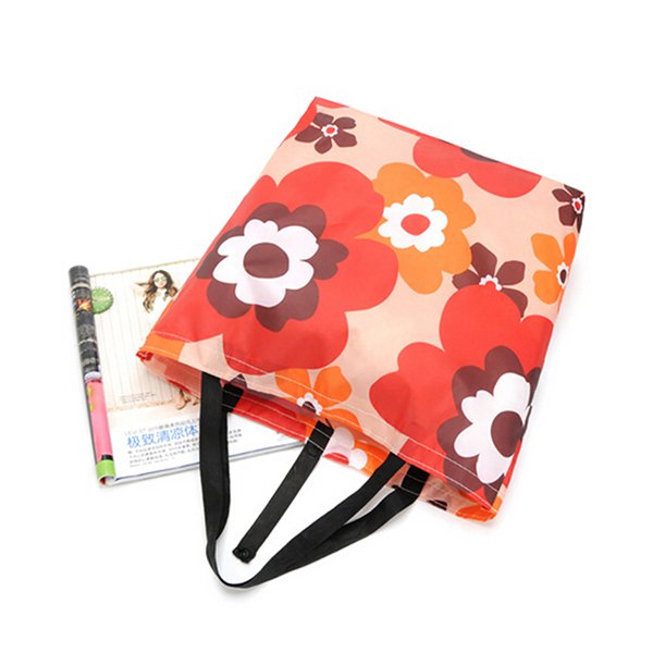 子母扣收納袋-聚酯纖維摺疊購物袋