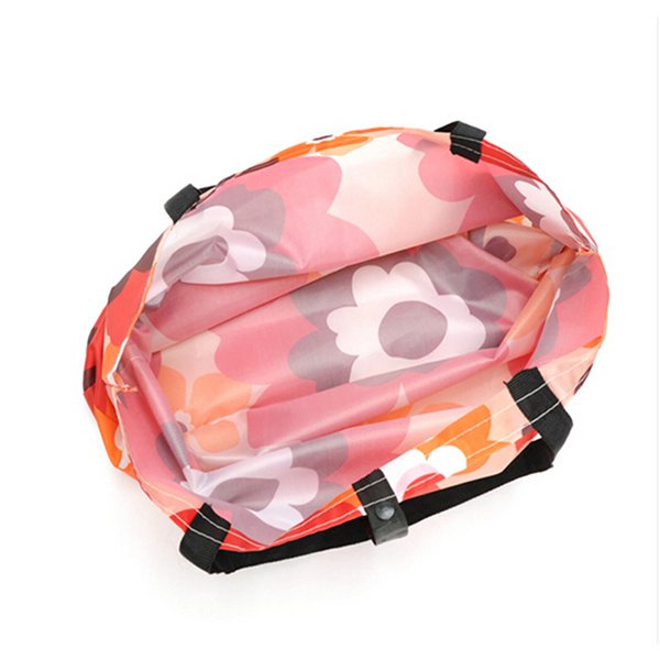 子母扣收納袋-聚酯纖維摺疊購物袋