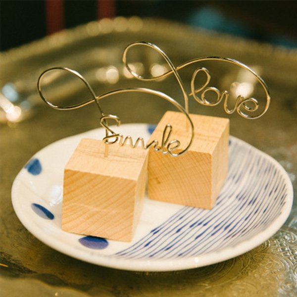 木製英文字母造型留言夾MEMO夾