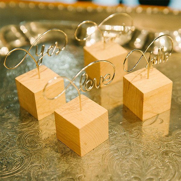 木製英文字母造型留言夾MEMO夾