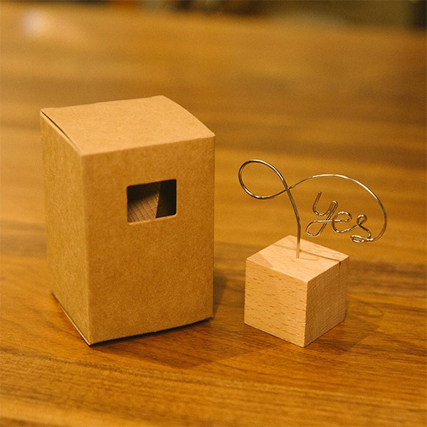 木製英文字母造型留言夾MEMO夾