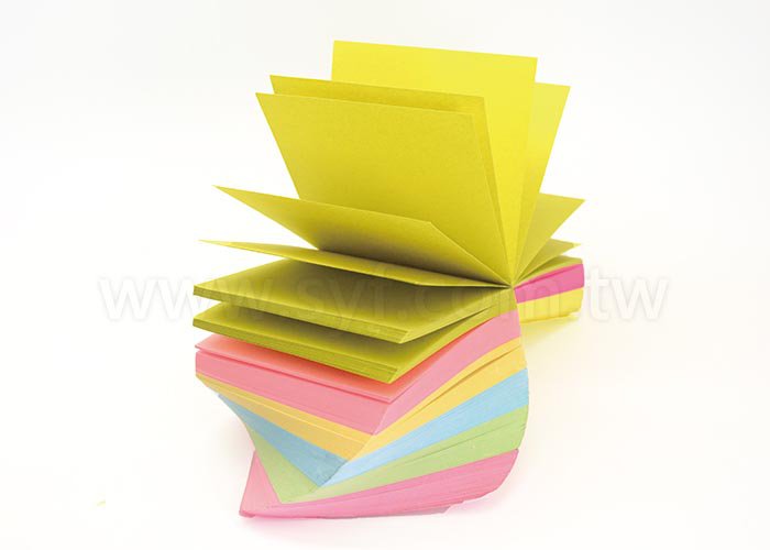 旋轉紙磚-8.5x8.5x6.5cm側面無印刷-內頁無印刷便條紙