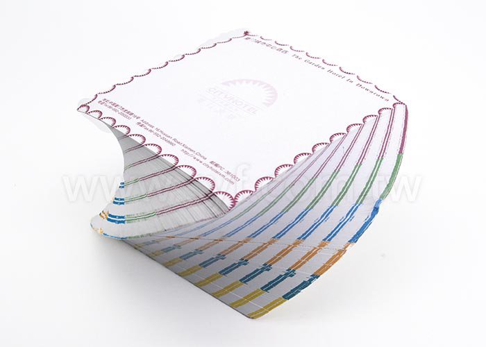 旋轉紙磚-8x8x5cm側面無印刷-內頁彩色印刷便條紙