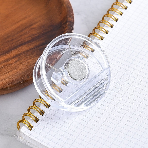 圓形強力磁鐵夾-彩色塑膠磁鐵夾