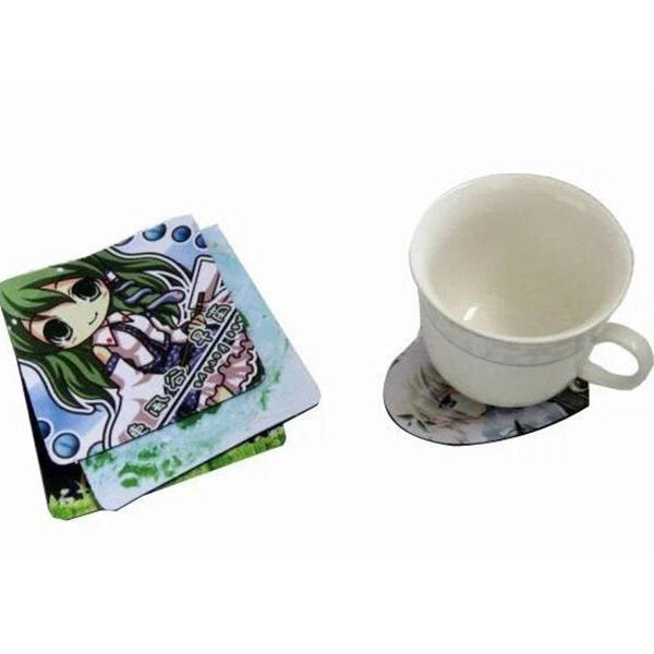 佳績布橡膠杯墊9*9cm