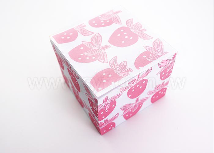 方型紙磚-6x6x5.5cm四面單色印刷-內頁單色印刷便條紙