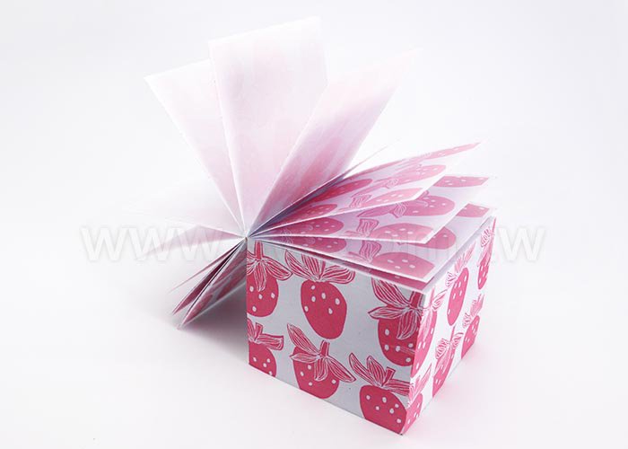 方型紙磚-6x6x5.5cm四面單色印刷-內頁單色印刷便條紙