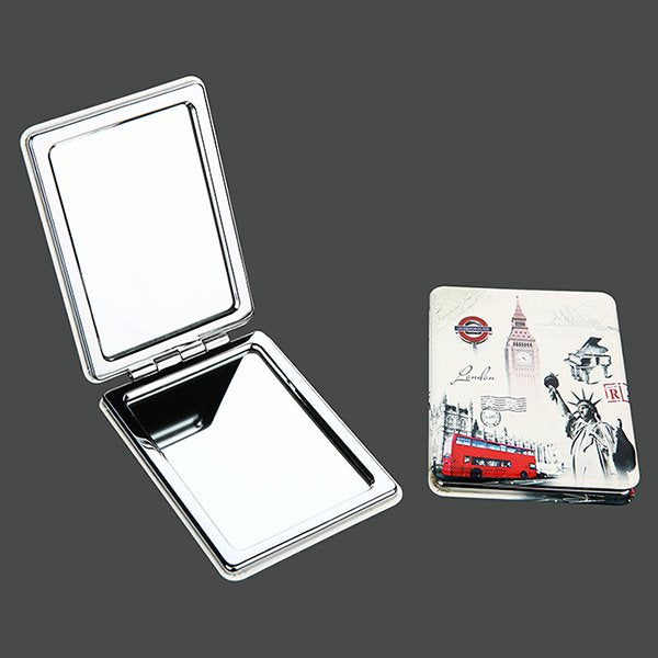 ABS+PU材質雙面化妝鏡