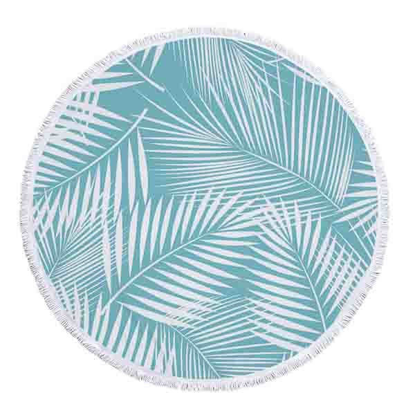 圓型流蘇沙灘巾