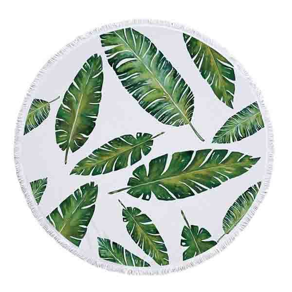 圓型流蘇沙灘巾