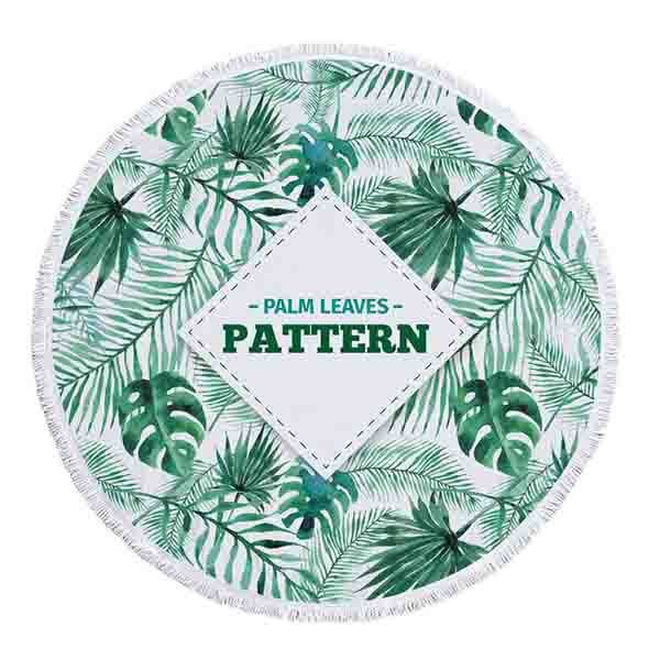 圓型流蘇沙灘巾