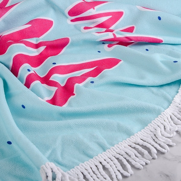 圓型流蘇沙灘巾