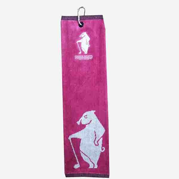 刺繡高爾夫巾-100%純棉廣告毛巾