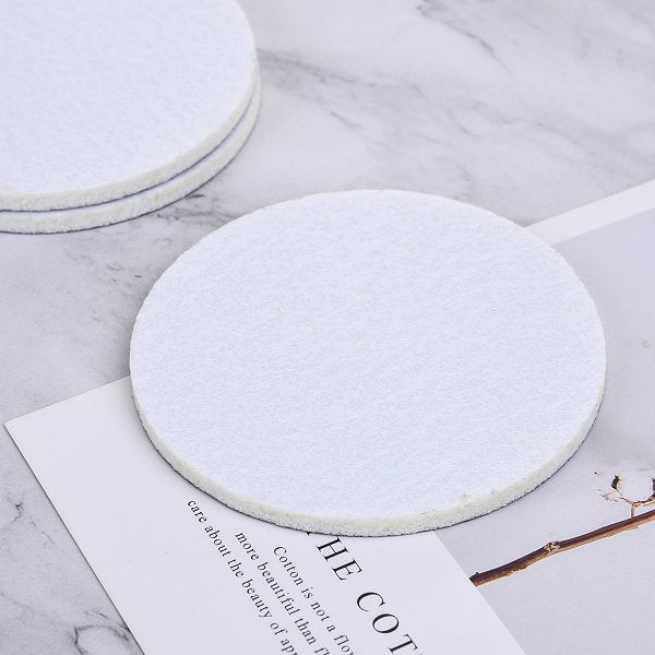 圓形毛氈杯墊