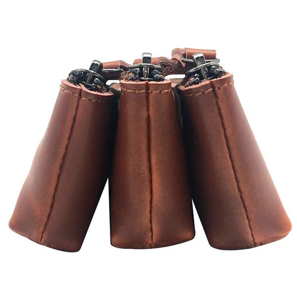 高級拉鍊鉛筆盒-真皮筆袋