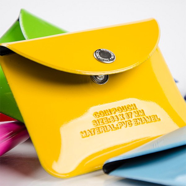 方形鈕扣錢包-PVC零錢包