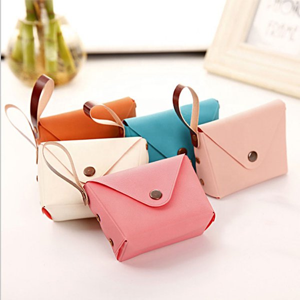 提袋鈕扣錢包-PU+合成革零錢包