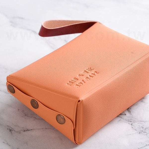 提袋鈕扣錢包-PU+合成革零錢包