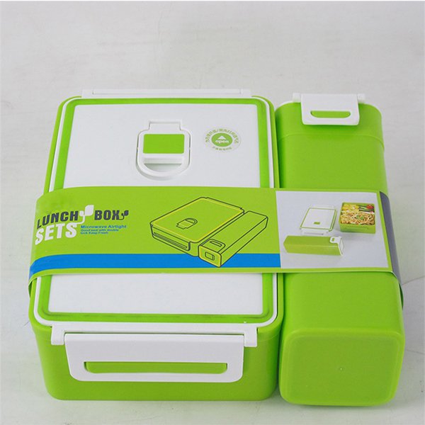 雙隔層防漏便當盒+水壺套組