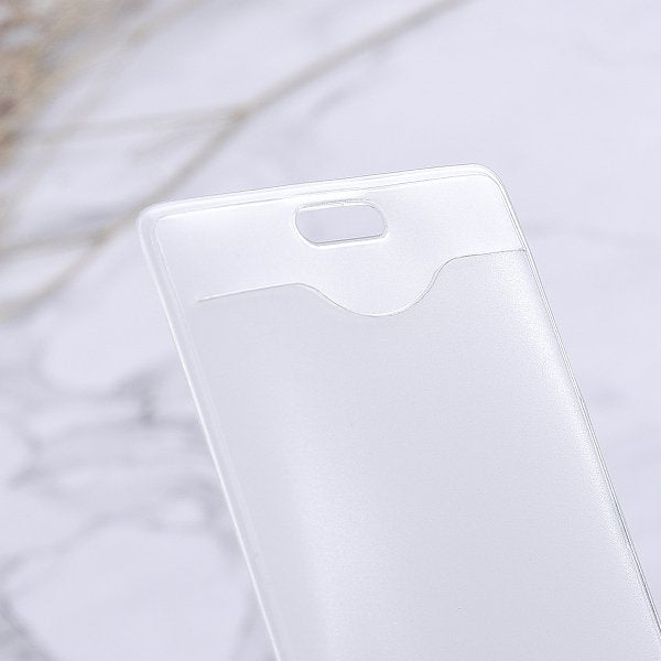 磨沙款透明識別證套