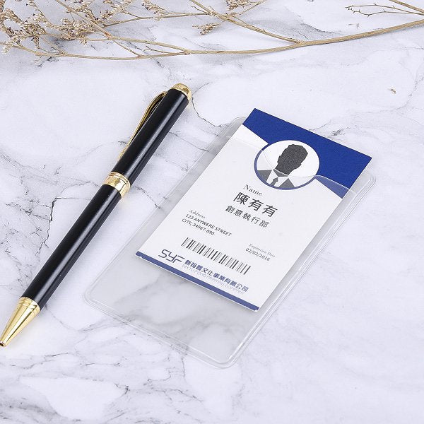 磨沙款透明識別證套