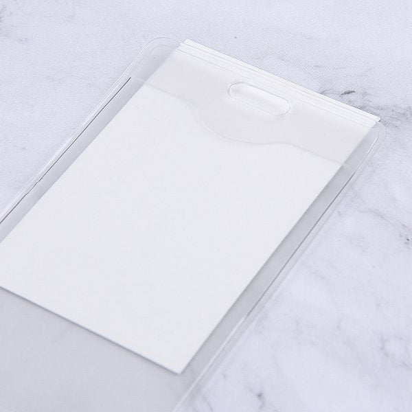 磨沙款透明識別證套