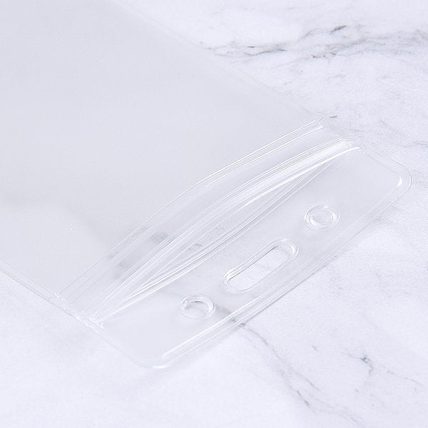 透明磨砂防水識別證套