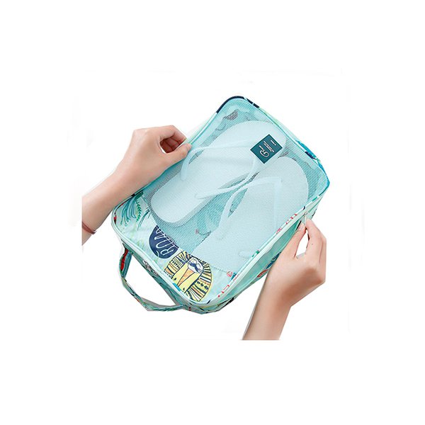 輕量拉鍊式鞋袋-聚酯纖維鞋包