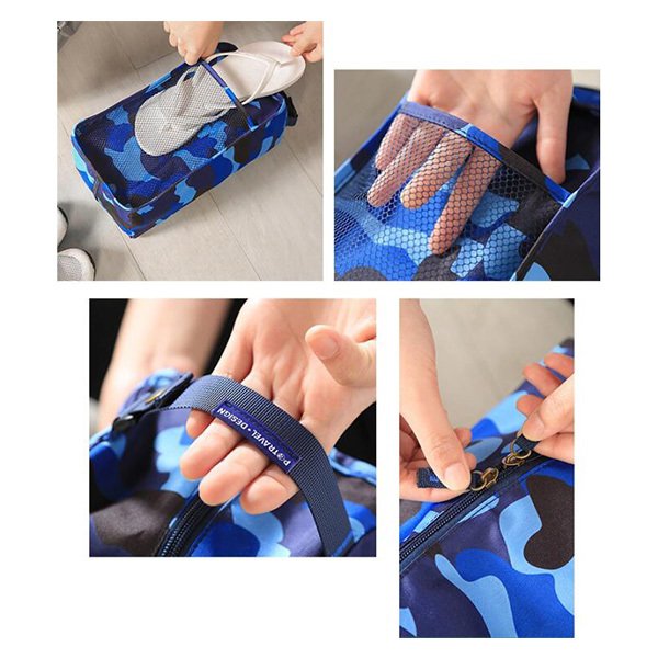 小型拉鍊式鞋袋-聚酯纖維鞋包