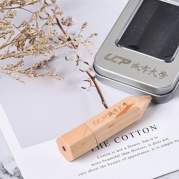 鉛筆造型木製隨身碟