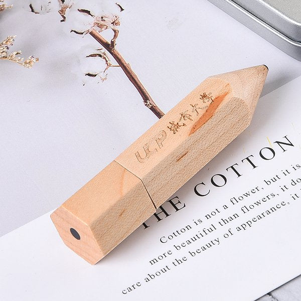 鉛筆造型木製隨身碟