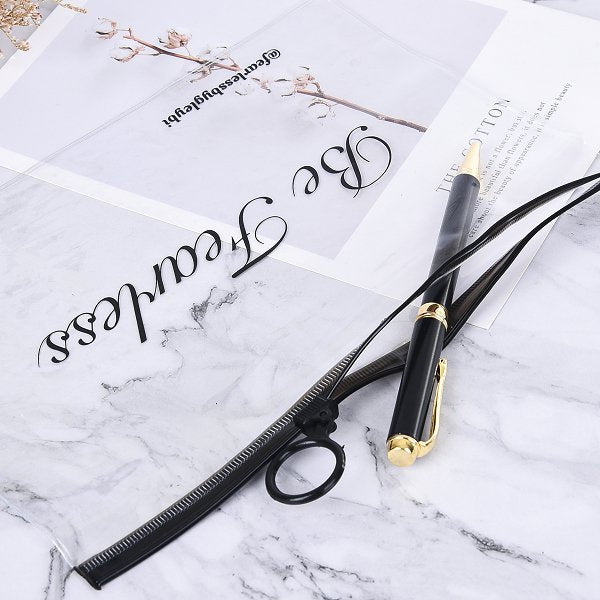 磨砂防水PVC黑色拉鍊環證件袋