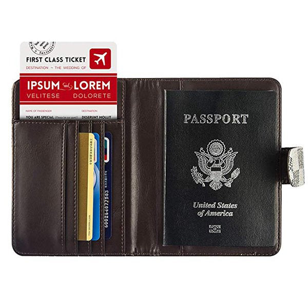 RFID鎖護照套-PU皮革