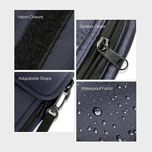 RFID鎖護照夾-尼龍收納頸帶款