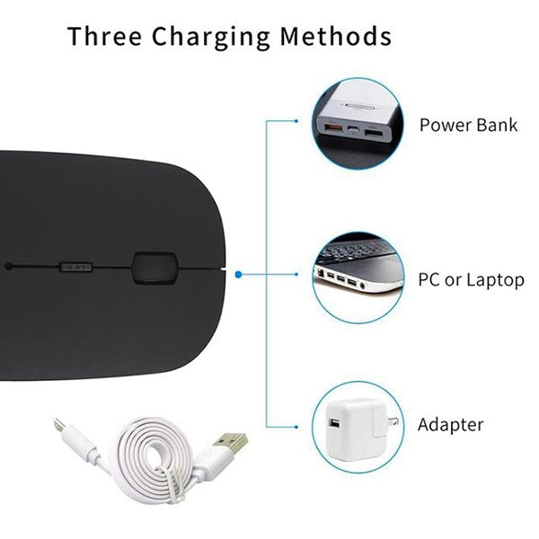 藍芽無線滑鼠-可充電-4鍵