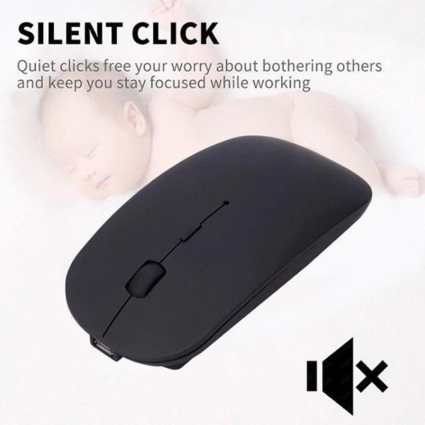 藍芽無線滑鼠-可充電-4鍵